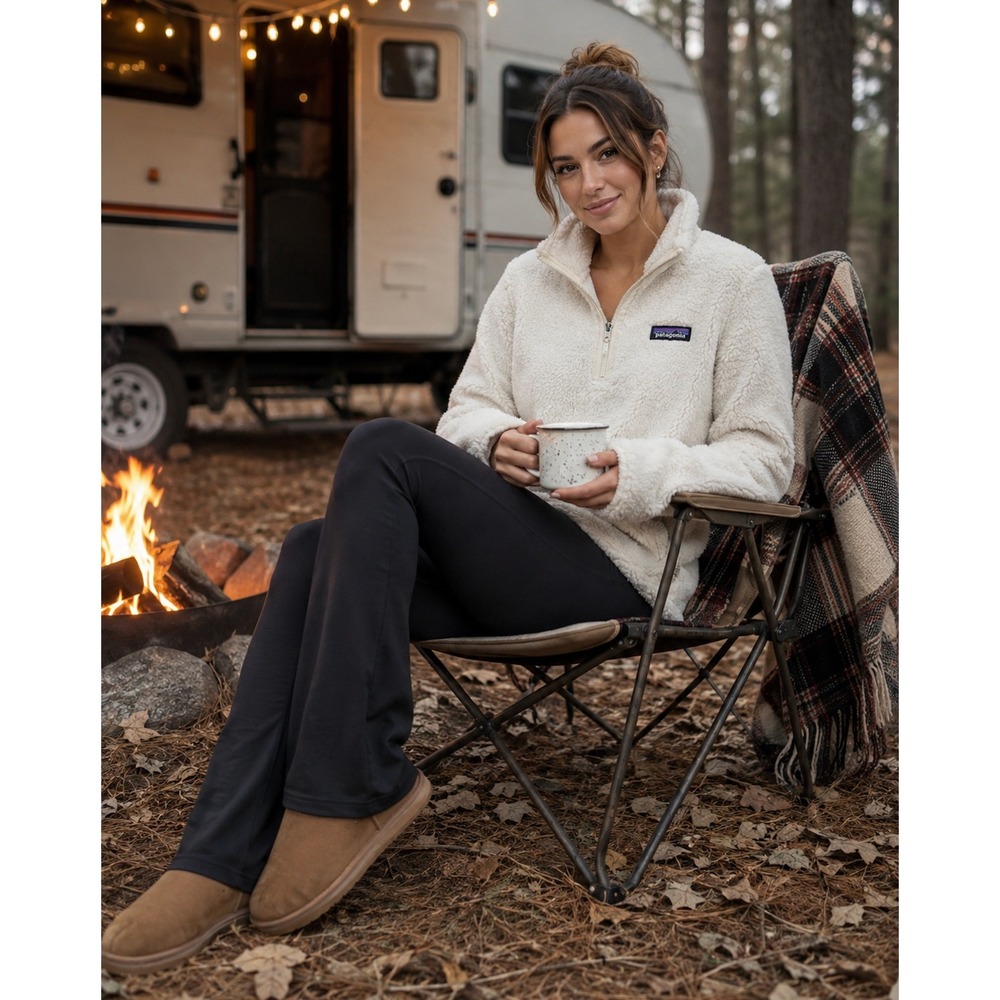 Patagonia Los Gatos 1/4 Zip Fleece Pullover Birch‎ White Medium